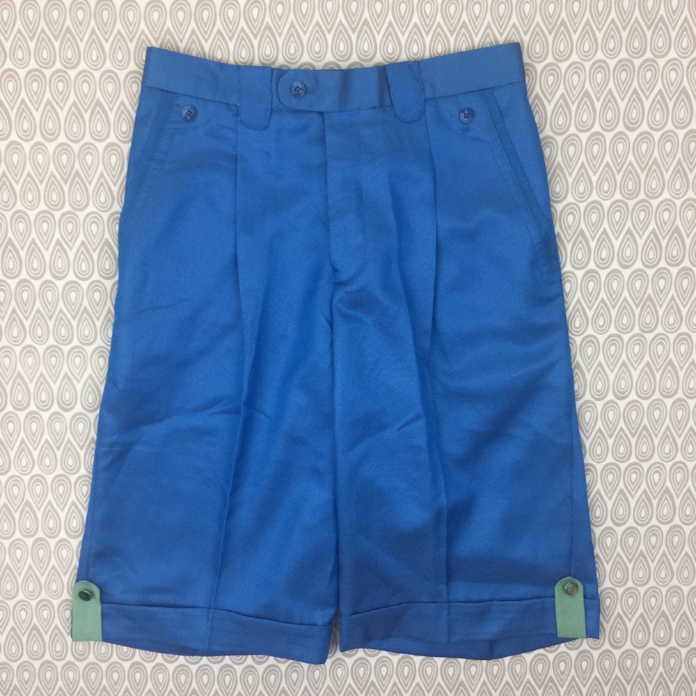 Silversilk Mens Blue High Waisted Shorts SZ 34 B16